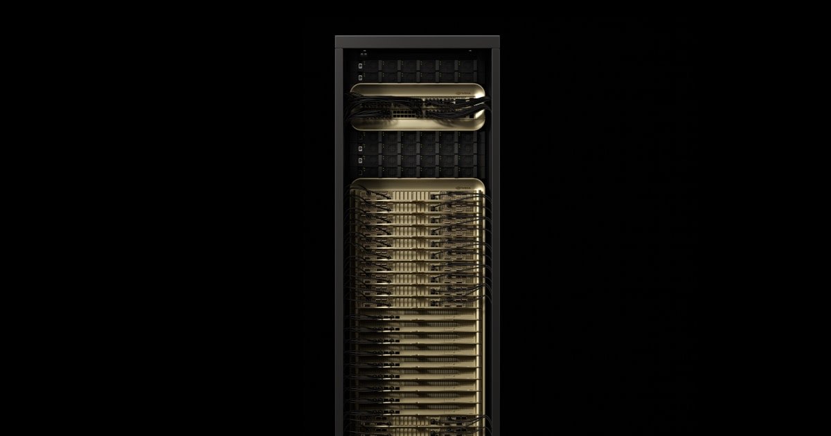 NVIDIA GB200 NVL72 — платформа Blackwell на GPU B200, официальное фото NVIDIA