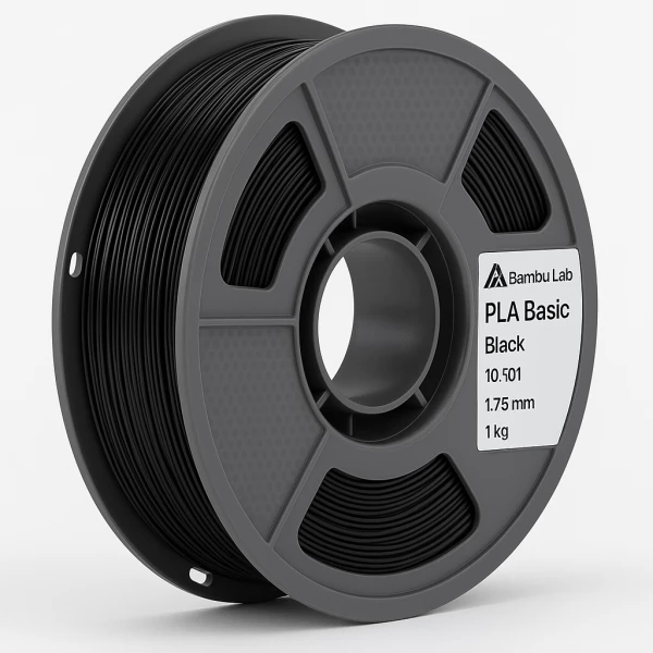 PLA пластик для 3D-принтера Bambu Lab PLA Basic Black (10101) – купить в Москве