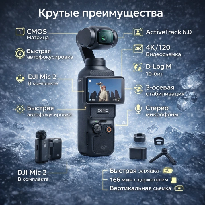 DJI Osmo Pocket 3 Creator Combo – купить в Москве, фото 1