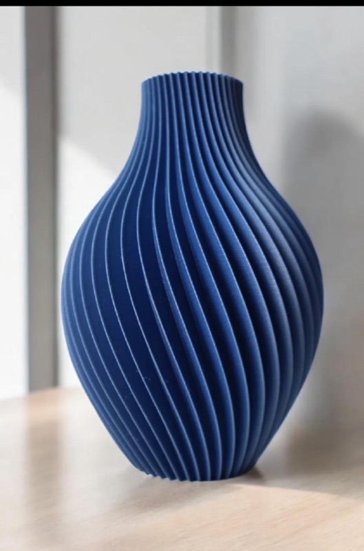 Ребристая ваза в vase-mode