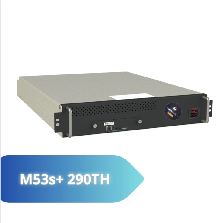 Whatsminer MicroBT m53s+ 290 th NEW Whatsminer MicroBT m53s+ 290 th NEW – купить в Москве