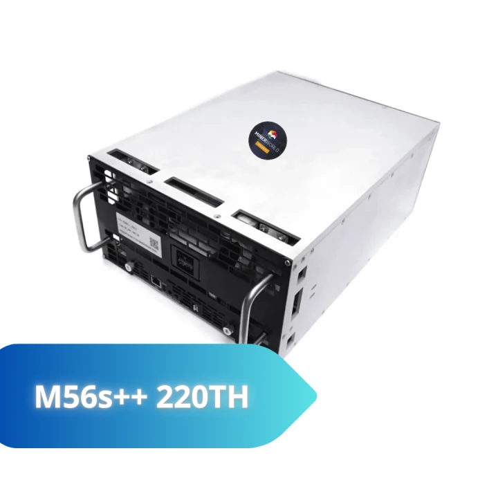 Whatsminer MicroBT m56s++ 220 th NEW – купить в Москве, фото 1